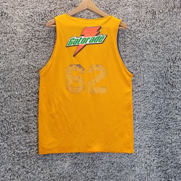 Irving Sport Men Basketball Jersey Medium Reversible Blue Yellow Los Halcones 62 - Picture 4 of 11